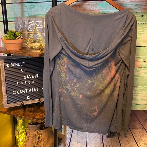 Ladies Hooded Cardigan - Picture 3 of 4